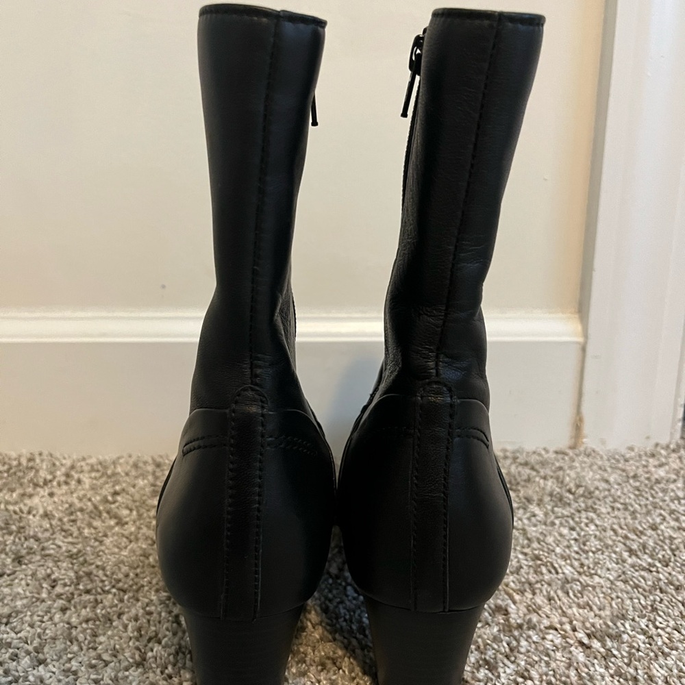 Free People Sienna Black Leather Ankle Boot - Picture 5 of 8